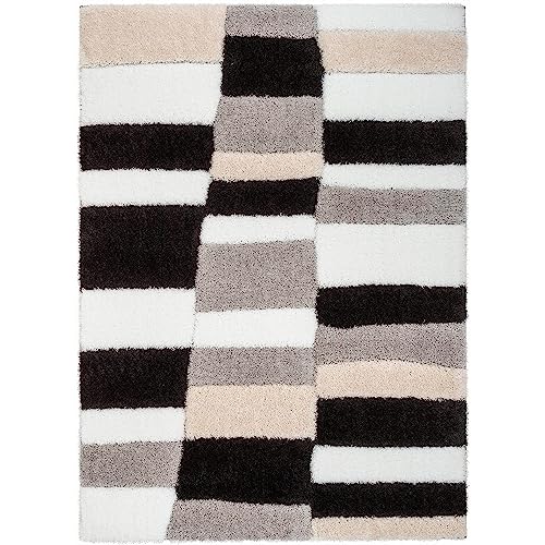 Image of Modern Quality Carpet /Trending Design Hand Woven Fluffy Rug /Mats for Bedroom /Dinning Hall /Living Room 2-inch Thick [Size 10x12 feet]