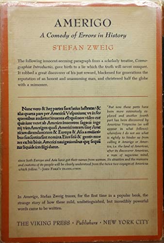 Amerigo : A Comedy of Errors in History 0670122009 Book Cover