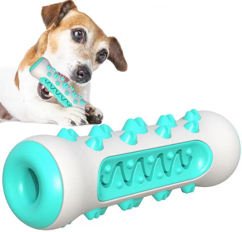 Rubber Dog Molar Toothbrush Toys Chew Cleaning Teeth Safe Puppy Dental Care Soft Pet Toy Supplies Pet Accessories(Upgrate Blue)