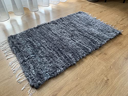 Sheepmania Schafsfell-Teppich 100 x 60 cm, Stuhlbezug und ökologisch gegerbtes Lammfell