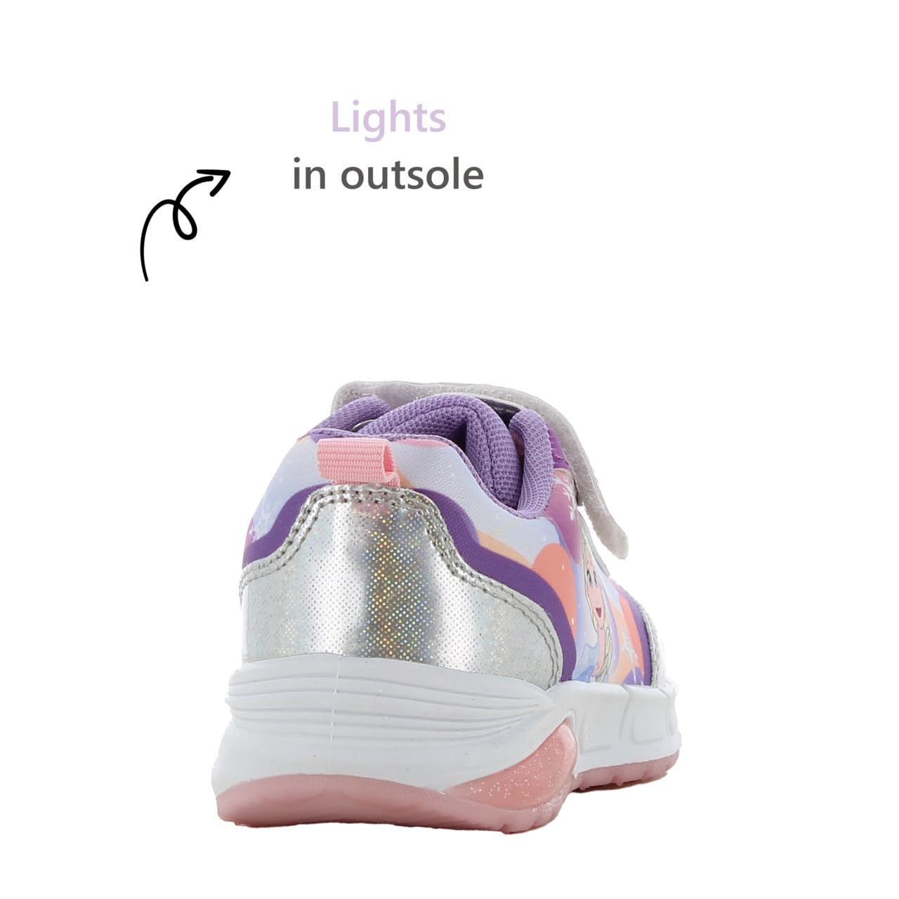 Leomil Frozen Baskets Lumineuses pour Filles Chaussures Enfants, Idéal pour l'école et Les Loisirs