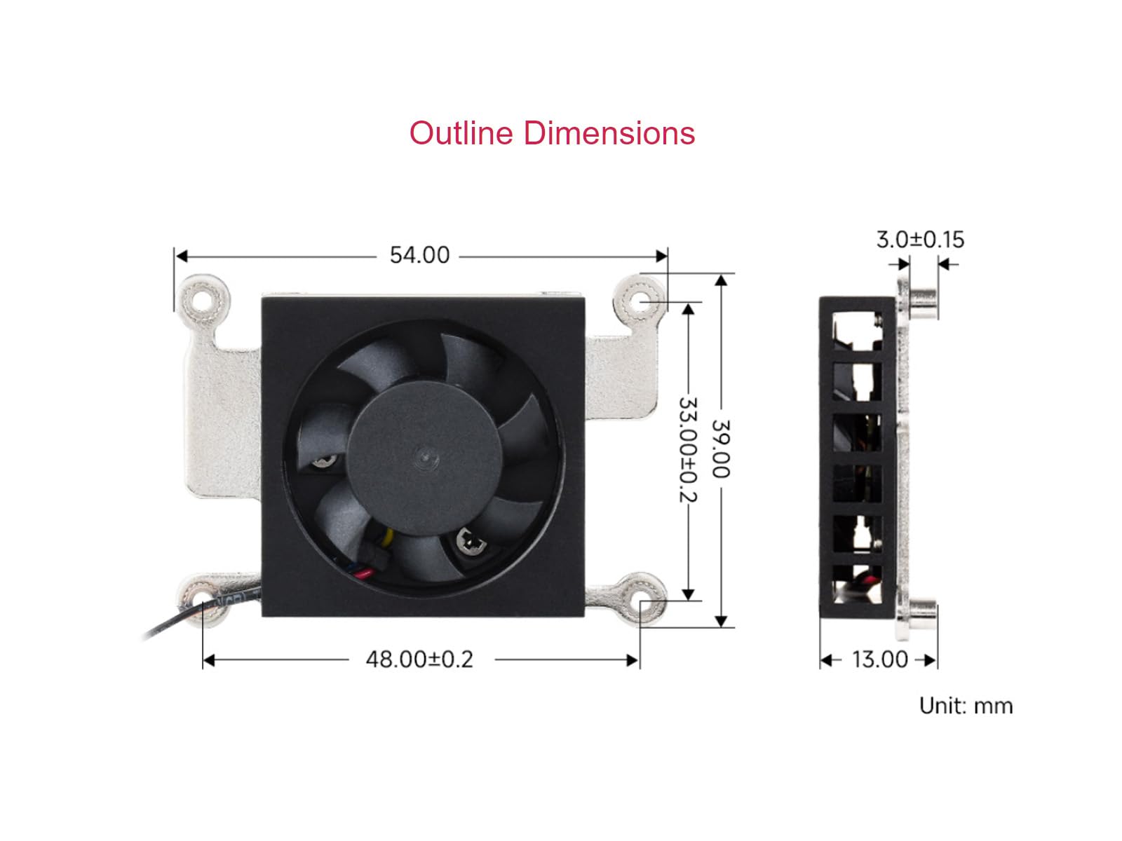 Amazon.co.jp: Waveshare Raspberry Pi CM5冷却ファン、500010%RPM、5V