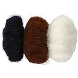 Contenido: 10 x lana cardada Creativ 45338 Company - Lana cardada, 10 Piezas, Color Gris