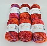 Wolle zum Stricken und Häkeln geeignet - Schurwolle mit Farbverlauf