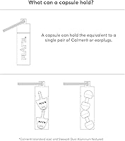 Vista 5 de FLARE AUDIO Capsule Mint - Llavero resistente de aluminio ligero, resistente al agua, Menta