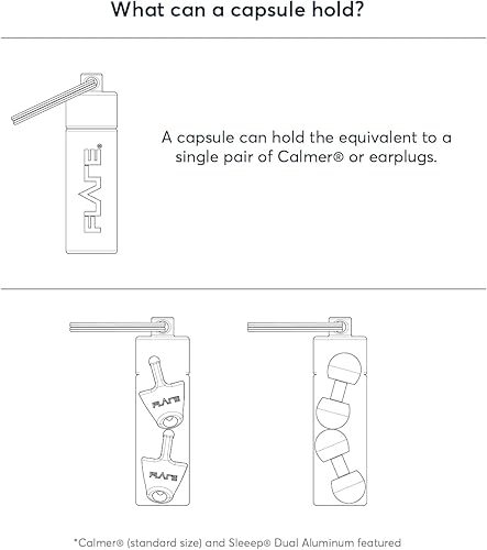 Miniatura 5 de Flare Audio Capsule Red - Llavero resistente de aluminio ligero, resistente al agua