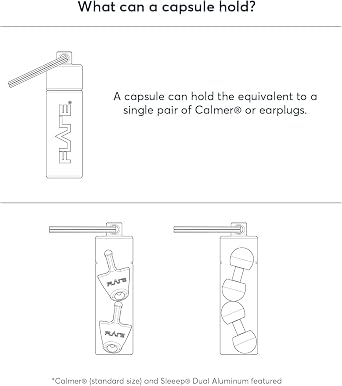 FLARE AUDIO Capsule Black - Tough Lightweight Aluminium, Water-proof, Keychain
