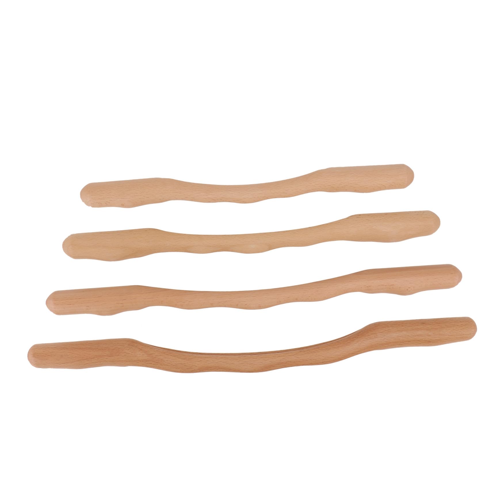 Barras de Masaje de Madera 4piezas para Cuello y Rostro