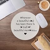 Memorial Mouse Pad,Remembrance Bereavement Mousepad for Desk Home Office Dorm Computers Laptop Accessories,7.9×7.9 Inch