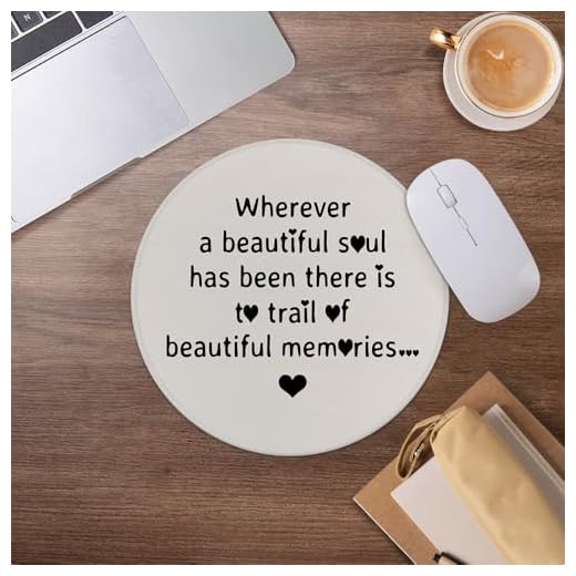Memorial Mouse Pad,Remembrance Bereavement Mousepad for Desk Home Office Dorm Computers Laptop Accessories,7.9x7.9 Inch