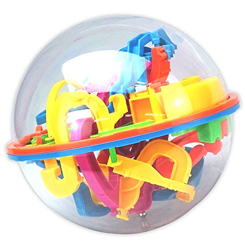 TSfactory 3D立体パズル 迷路ボール 想像力 集中力 バランスゲーム おもちゃ (138関門)