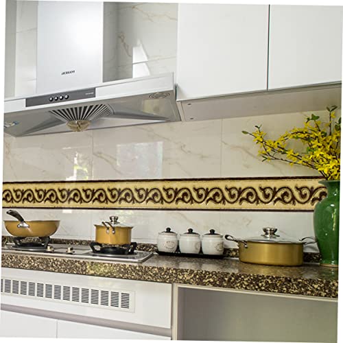 UKCOCO 3 Peças Adesivo De Flores Papel De Parede Floral Adesivos De Parede De Flores Linha De Cintur