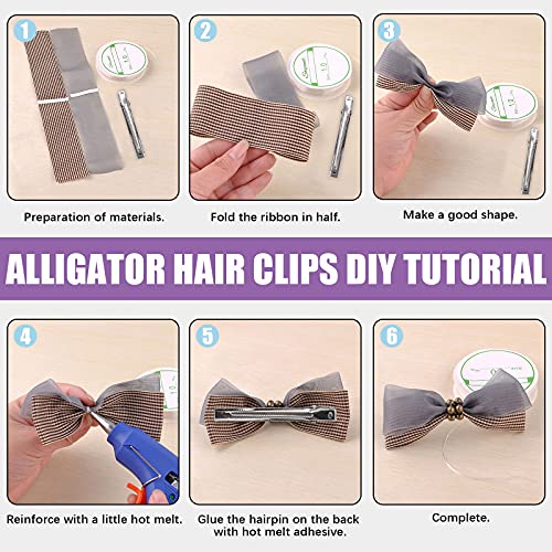 Pinces crocodile pour cheveux sans glisser gràce aux 5 tailles - 7