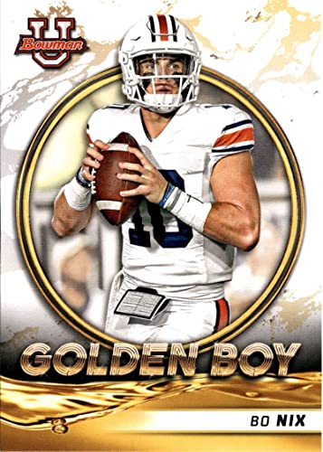 2022 Bowman University Golden Boy #GB-7 Bo Nix Auburn Tigers Football