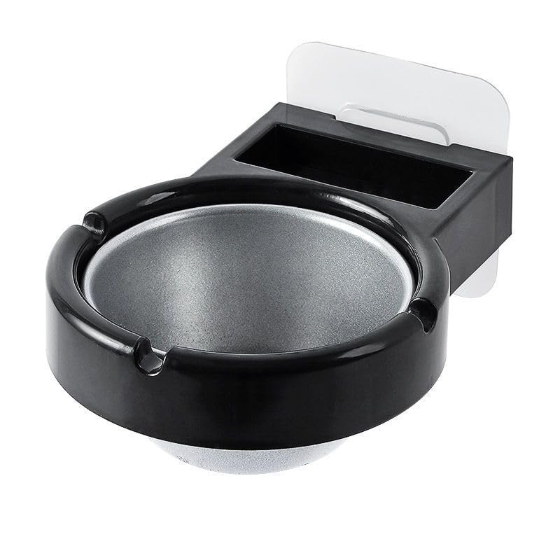 Stainless Steel Wall Mounted Ashtray with Removable Inner Tray for Indoor Outdoor Use Suitable for Smoking Areas Office Balcony Washroom and Public Spaces-image-1