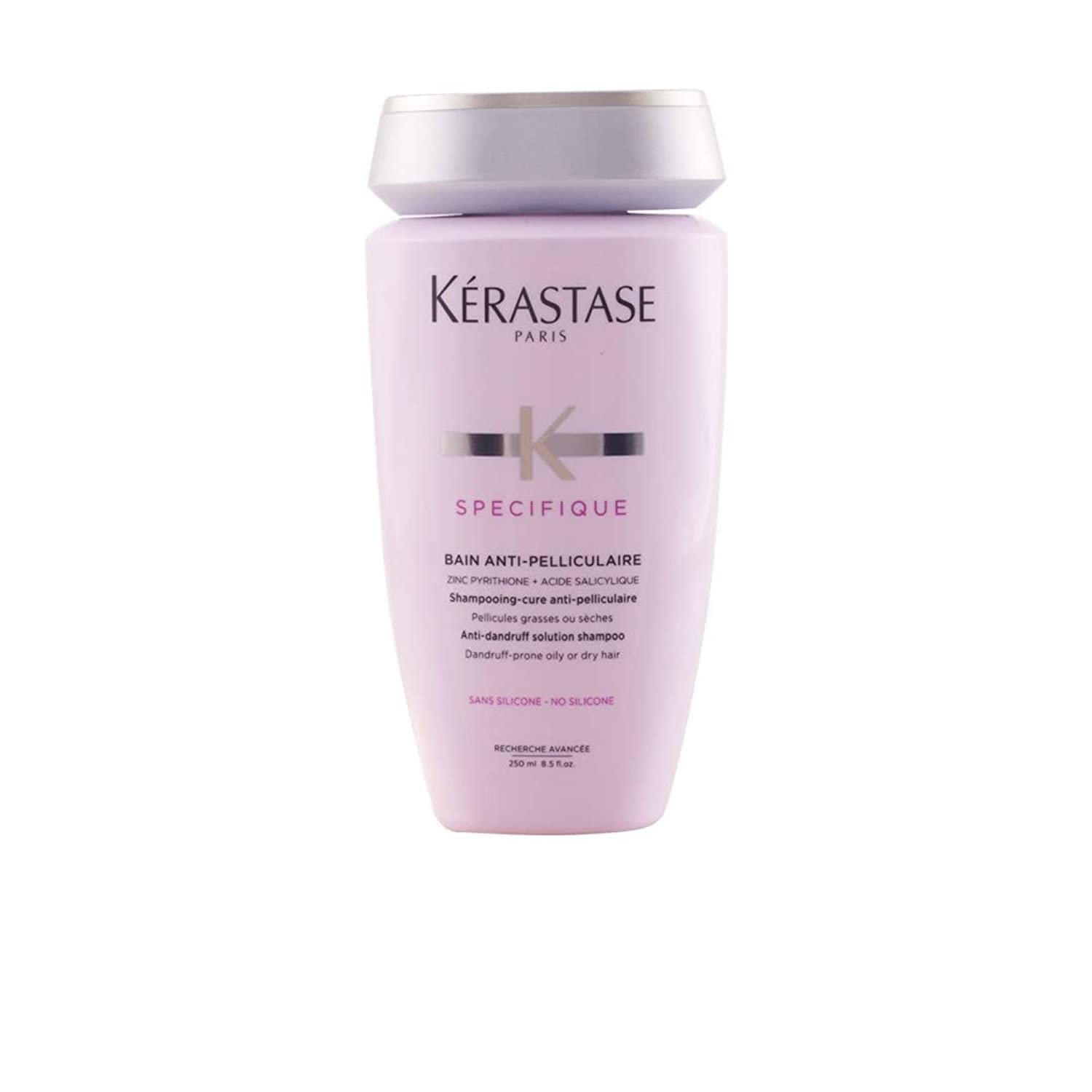 Kérastase Specifique, Cleansing & Purifying Shampoo, For Dandruff-prone Oily or Dry Hair, With Zinc Pyrithione & Salicylic Acid, Bain Anti-Pelliculaire, 250ml