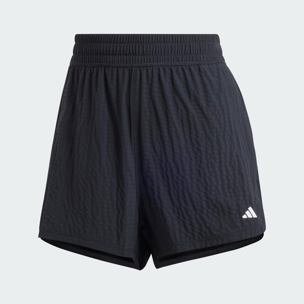 adidas Womens Pacer Training 3-Stripes Woven High-Rise Shorts - Image 5