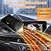 LILITUAN Portable Car Heaters for Vehicle,200W 12V Car Heater that Plugs into Cigarette Lighter,360° Rotatable Car Defroster Windshield Heater for Car,RV,SUV (Black-Black)