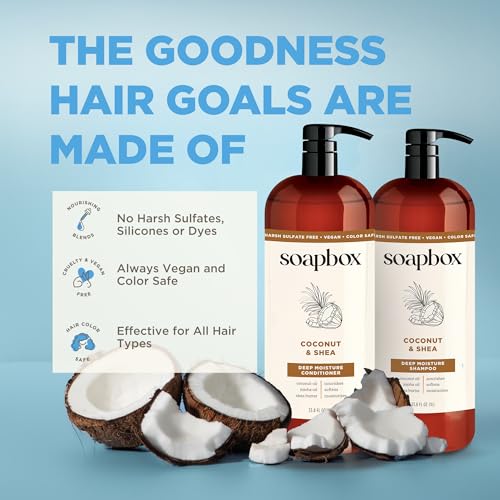 Soapbox Coconut Oil Shampoo – Sulfate Free, Paraben Free, Silicone Free, Color Safe & Vegan Shampoo (33.8 oz) by Soapbox - Image 5