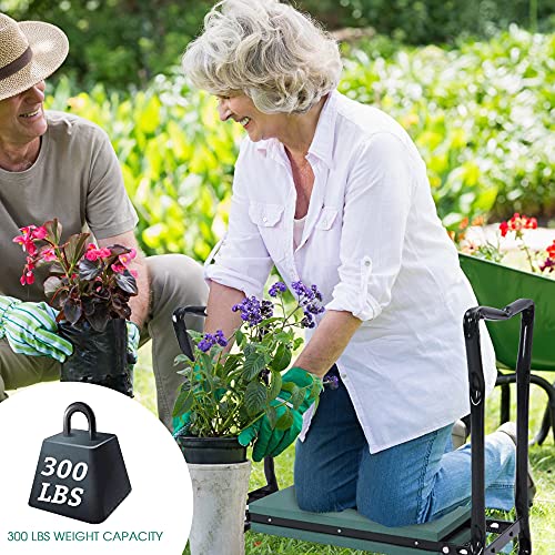 Dporticus 2 In 1 Foldable Gardening Kneeler Seat Bench Portable Stool With Eva Kneeling Pad Gardening Gift For Women #TOP4