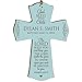 LifeSong Milestones Personalized Baptism 1st Holy Communion Christening Wall Cross Decoration God Bless This Child The Lord Bless You and Keeps You (4.5