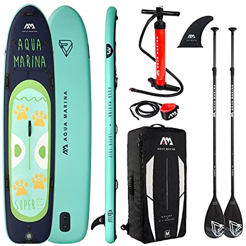 Aqua Marina Super Trip Board 2021 mit 2 Stück Alu Paddel und...