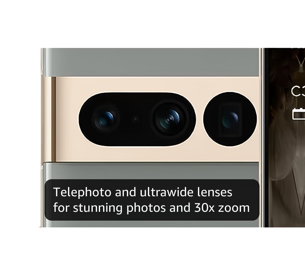 Google Pixel 7 Pro - 5G Android Phone - Unlocked Smartphone with Telephoto , Wide Angle Lens, and 24-Hour Battery - 256GB - Hazel