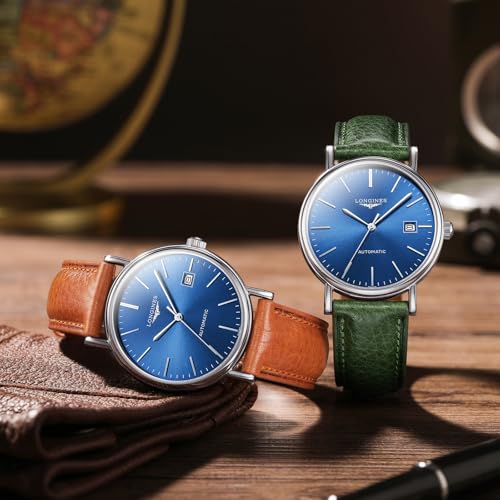 Image of Getalia Italian leather Watch Band Tuscany Natural Vegetable-Tanned Full Grain Genuine Leather,18mm 19mm 20mm 21mm 22mm Quick Release Replacement Watch Straps for Men and Women Thick and Soft