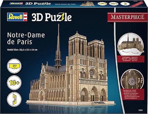 Revell 3D Puzzles- Revell Puzzle 3D 00190 Notre Dame de Paris à Construire, 190, Pierre Cover
