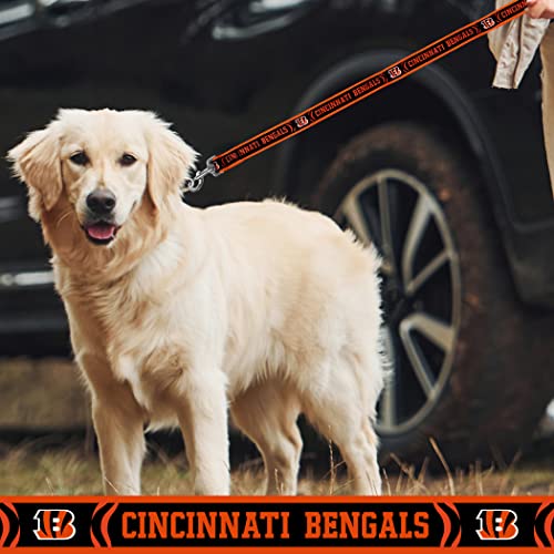 Nfl Pet Leash Cincinnati Bengals Dog Leash, Large Football Team Leash For Dogs & Cats. A Shiny & Colorful Cat Leash & Dog Leash Licensed By The Nfl #TOP2