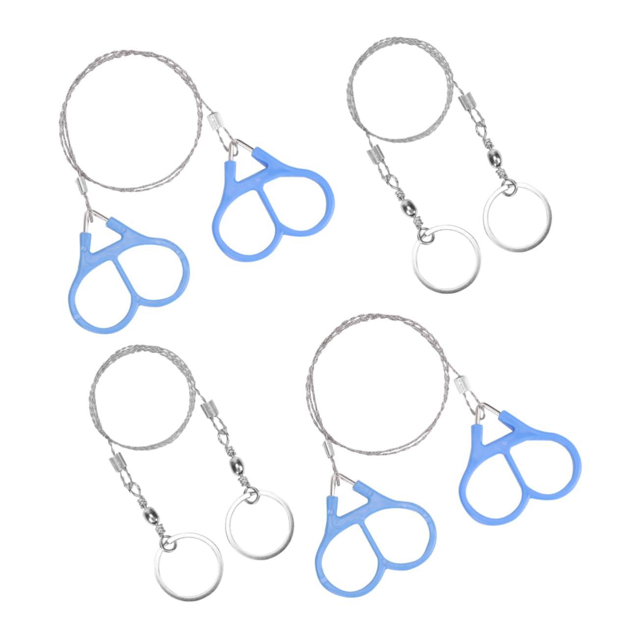 Abaodam 4Pcs Durable Pocket Survival Chainsaws Lightweight Outdoor Cutting Tools for Camping Hiking Hunting and Emergency Situations Versatile