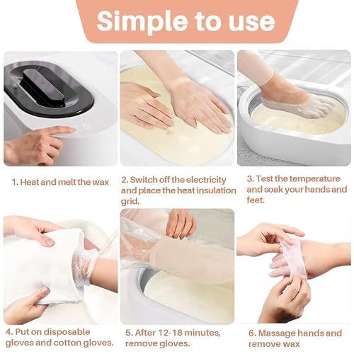 2 Pack Paraffin Wax Refills - Unscented Paraffin Wax for Hand and Feet, Hand Wax Machine Refills Bath Feet Dry Skin,Hydration Nourish