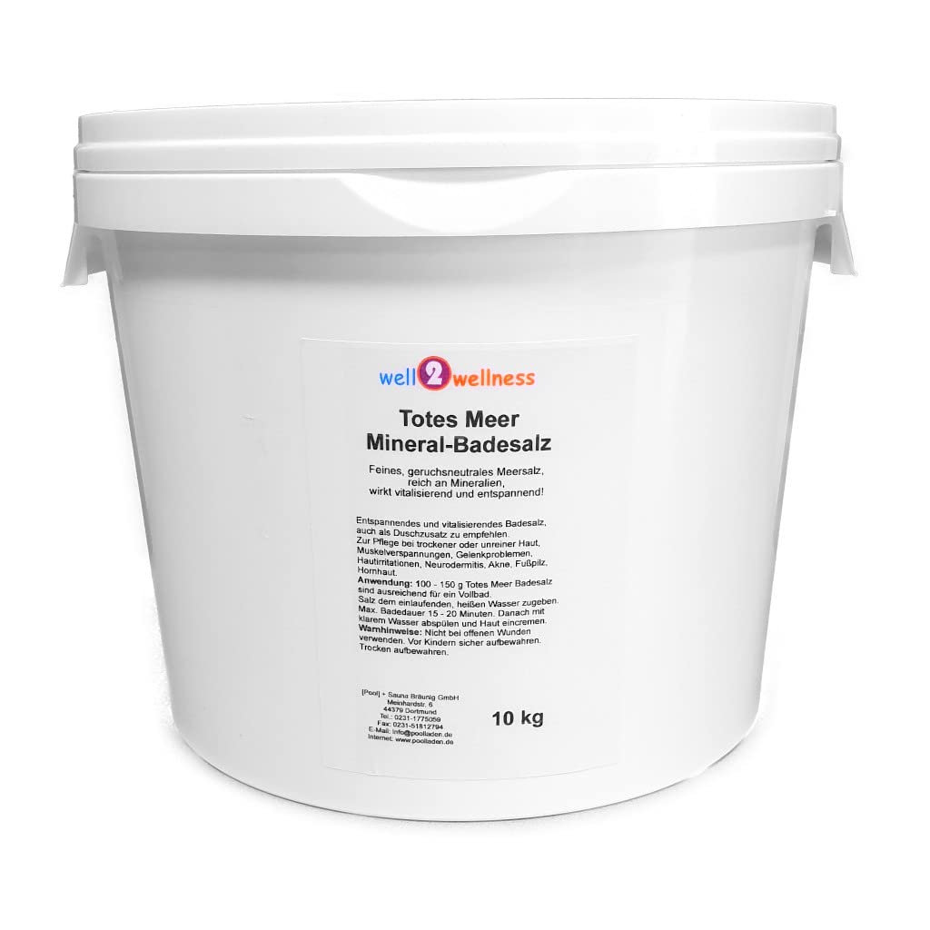Totes Meer Mineral Badesalz/Saunasalz grob 10 kg - 100% naturrein aus dem Toten Meer