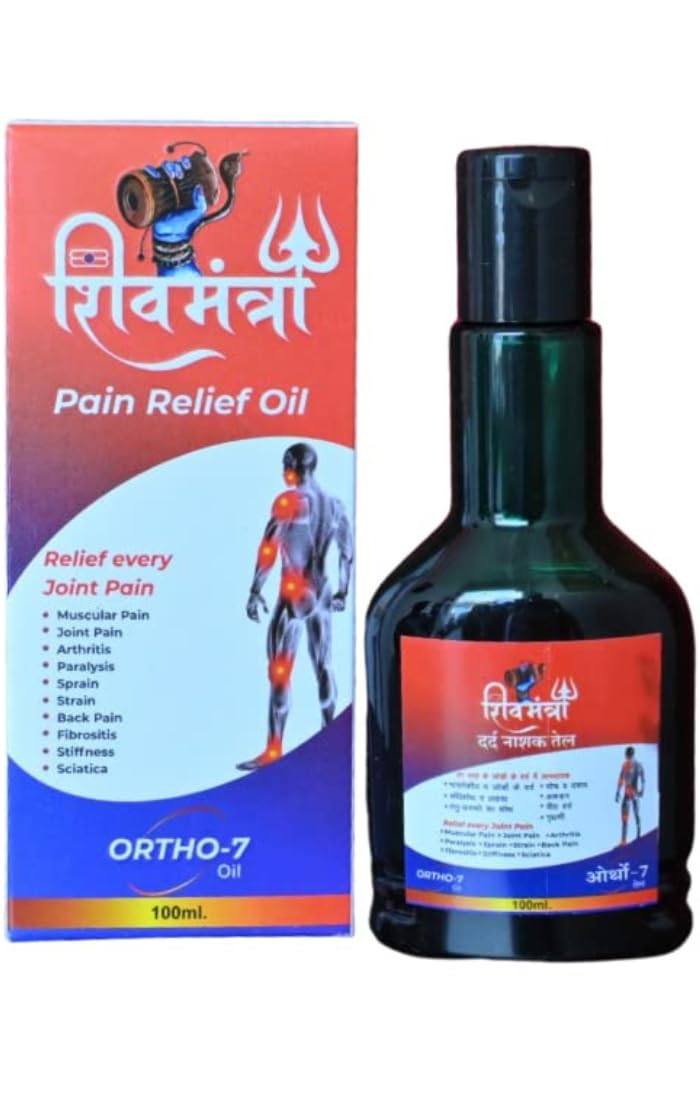 Ortho Vedic Pain Relief Oil, 100ml, for Body, Back, Knee, Legs, Shoulder and Muscle Pain Pack of 1