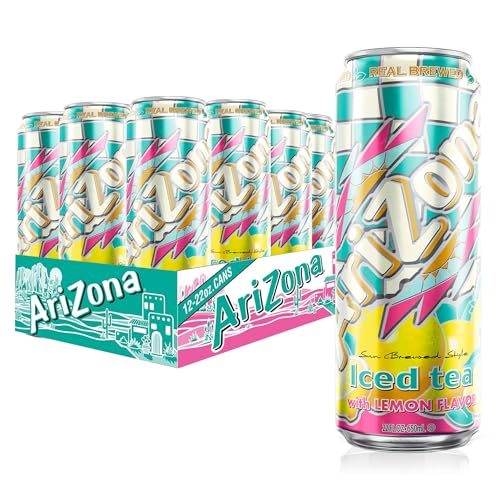 AriZona Lemon Tea - Big Can, 22 Fl Oz (Pack of 12)