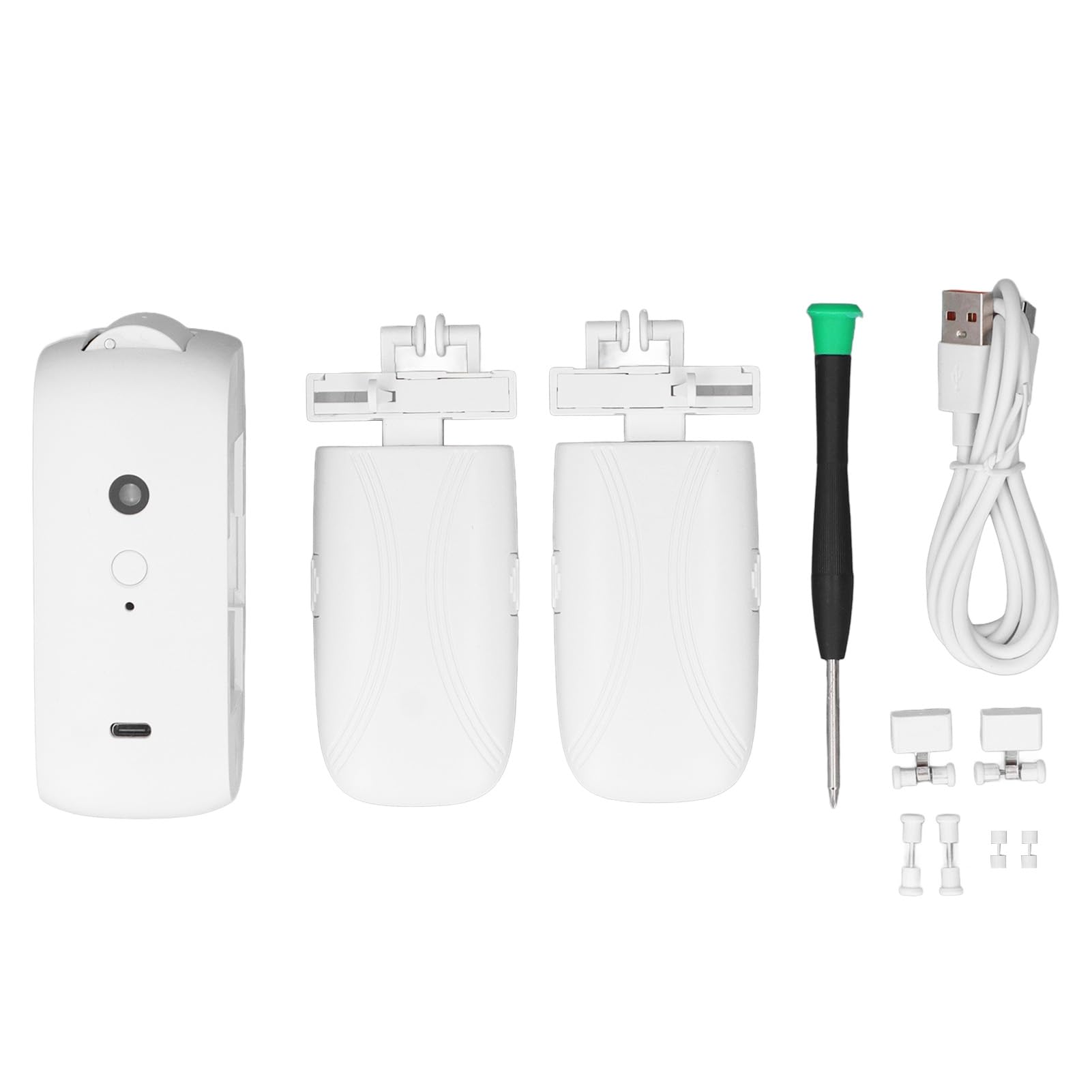 Jeffergarden Intelligenter Vorhangöffner, ABS-WLAN-Fernbedienung, Elektrischer Vorhangroboter, Geräuscharme APP-Timer-Steuerung, 3,7 V, 4000 MAh, für U-Schiene I-Schiene Im Schlafzimmer, Wohnzimmer,