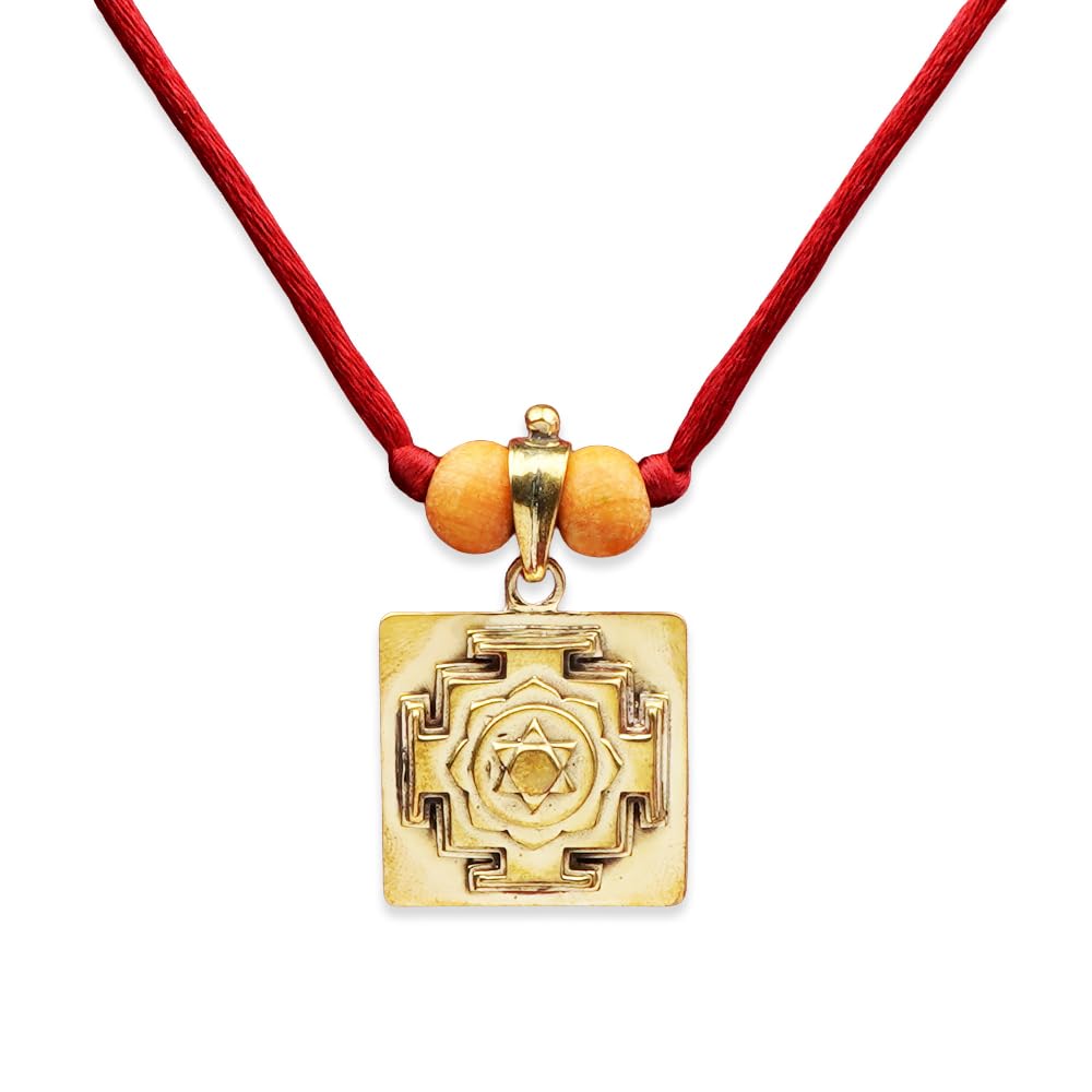 rudra centre Kamdev 3D Yantra Brass Pendant-picture-2