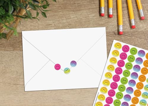 Mini autocollants Smiley Brights 4Ever TCR10346 pour enseignants
