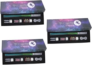 COHEALI 3 Sets glass dip pen signature pen unique ink gift pen dipping glass pens glass writing pen crystal pen fashion writing tools emerald fountain pen crystal glass signing pen