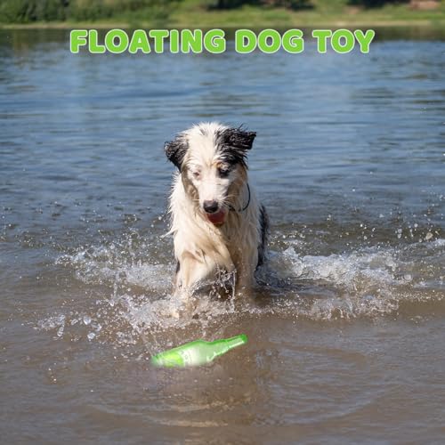 EeYahYong Brinquedo para cães com garrafa de água estridente, brinquedo de garrafa Crunchnplay para