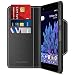 Google Pixel 2 Wallet Case, Maxboost [Folio Style] Premium Google Pixel 2 Card Cases Stand Feature [Black] Protective PU Leather Flip Cover with Card Slot + Side Pocket Magnetic for Pixel 2 (2017)