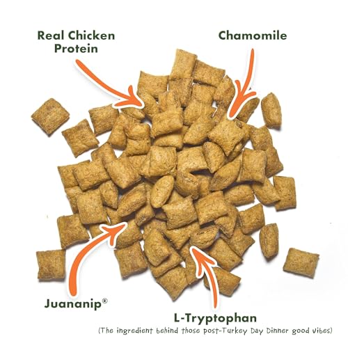 Image of Doggijuana Dog Treats, Peanut Butter 3-Pack | Multi-Benefit, Low Cal | Calming dog treats with catnip, chamomile & L-Tryptophan; natural anxiety & stress relief; low-calorie training reward