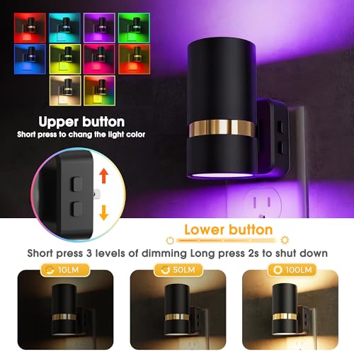 Image of L LOHAS LED Night Lights Plug into Wall, Dusk to Dawn Night Light