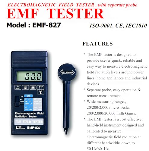 Medidor de Campo Electromagnético i-POOK EMF-827 miniatura 5