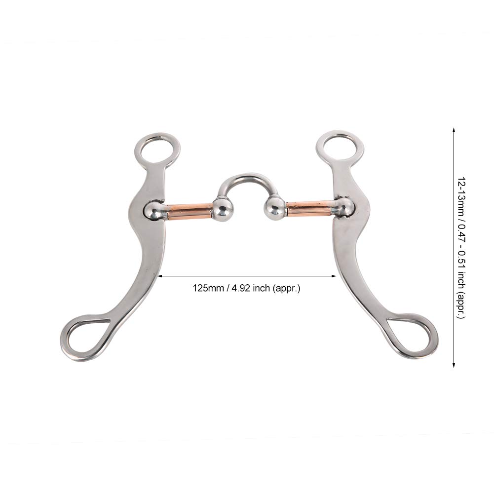 Rodillo De Boca De Caballo, Profesional para Masticar Caballo, Broca De Acero Inoxidable, Grosor del Rollo De Boca, Punta De Boca De Caballo Montar Ecuestre