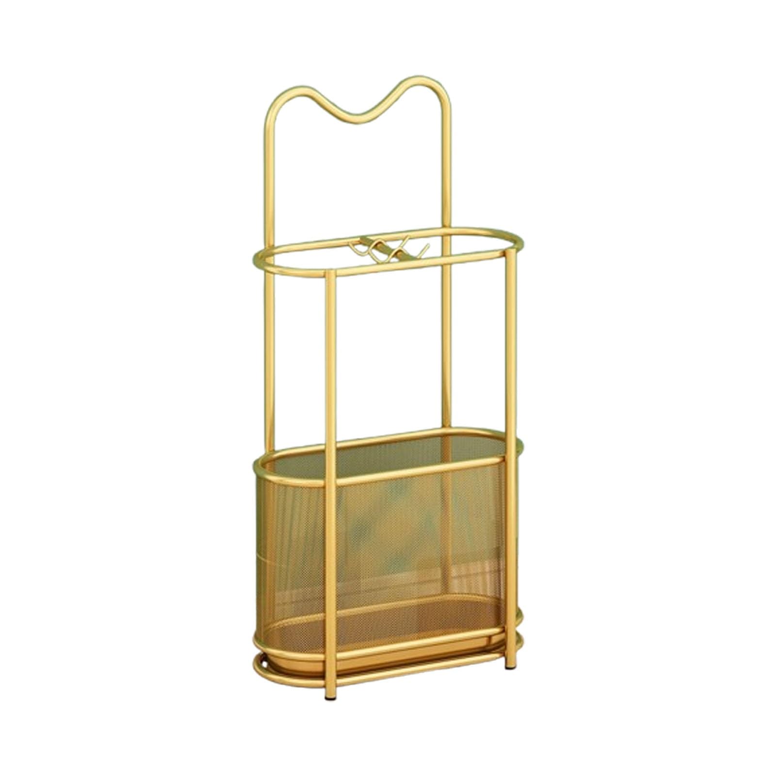 Porte-parapluies en métal au design rond décoratif pour hôtel