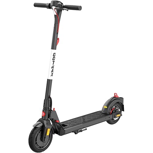 Gotrax APEX MAX Electric Scooter for Adults, Max 18 Mile and 18Mph 350W Motor with Rear Dual Suspension, 8.5" Solid Tires, Bright Headlight Taillight Cruise Control, Foldable Escooter for Commute