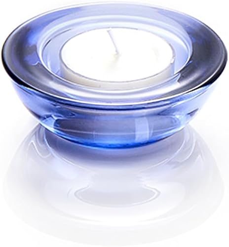 Miniatura 10 de CH01 - Juego de 12 portavelas de cristal grueso y redondo, 3 pulgadas de diámetro, color naranja oxidado