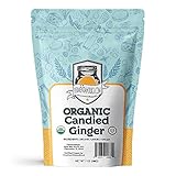 Fermentaholics USDA Certified Organic Dried Candied Ginger 7 oz - Perfect For Secondary Fermentation
