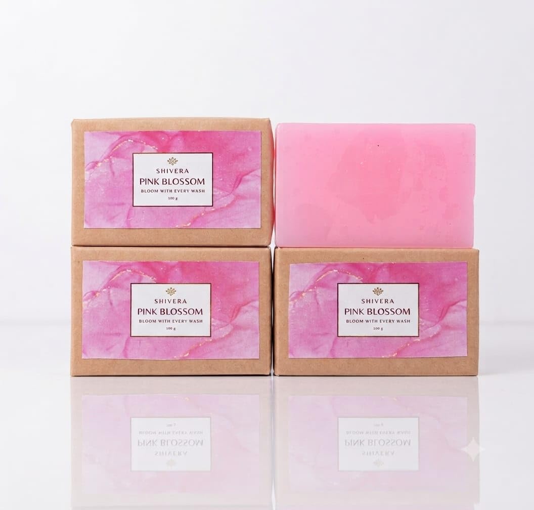 Pink Blossom Goat Milk Rose Soap 100g for Glowing Skin|100% Handmade & Natural Deep Cleansing Bathing Bar|Skin Brightening soap | Paraben Free (Pack Of 4)-image-15